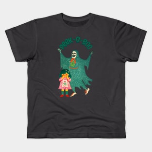 Peek-a-Boo Reaper Kids T-Shirt